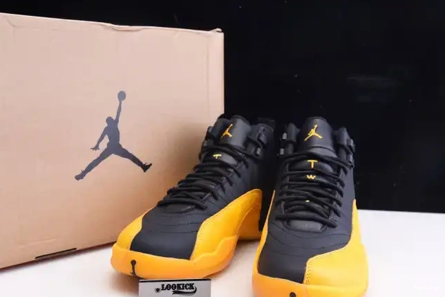 Reps TB Black 12 Gold Retro University Jordan Air 130690-070 0620